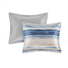 Load image into Gallery viewer, Madison Park Marina 8 Piece Printed Seersucker Comforter And Coverlet Set Collection - Full/Queen MP10-6155
