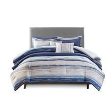 Load image into Gallery viewer, Madison Park Marina 8 Piece Printed Seersucker Comforter And Coverlet Set Collection - King/Cal King MP10-6156