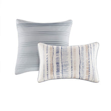Load image into Gallery viewer, Madison Park Marina 8 Piece Printed Seersucker Comforter And Coverlet Set Collection - King/Cal King MP10-6156