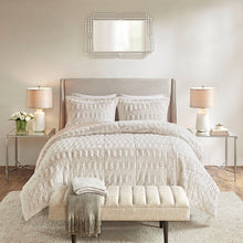 Load image into Gallery viewer, Madison Park Gia Back Print Long Fur Comforter Mini Set - Full/Queen MP10-6210