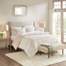 Load image into Gallery viewer, Madison Park Gia Back Print Long Fur Comforter Mini Set - Full/Queen MP10-6210