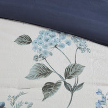 Load image into Gallery viewer, Madison Park Zennia 7 Piece Printed Seersucker Comforter Set With Throw Blanket - Full/Queen MP10-6303