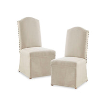 Load image into Gallery viewer, Madison Park Foster Set Of 2 High Back Dining Chairs With Skirts MP108-0849