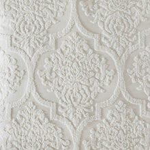 Load image into Gallery viewer, Madison Park Viola 3 Piece Tufted Cotton Chenille Damask Duvet Cover Set - Full/Queen MP12-6207