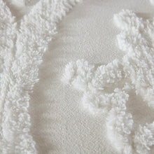 Load image into Gallery viewer, Madison Park Viola 3 Piece Tufted Cotton Chenille Damask Duvet Cover Set - Full/Queen MP12-6207