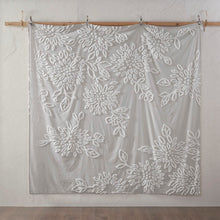 Load image into Gallery viewer, Madison Park Veronica 3 Piece Tufted Cotton Chenille Floral Duvet Cover Set - Full/Queen MP12-6394