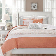Load image into Gallery viewer, 6 Piece Cotton Percale Quilted Coverlet Set -King/Cal King MP13-2800 By Olliix