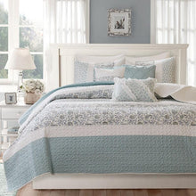 Load image into Gallery viewer, Dawn 6 Piece Quilted Vanessa Coverlet Set MP13-2801 By Olliix