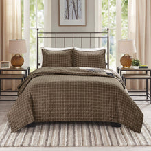 Load image into Gallery viewer, Madison Park Timber 3 Piece Reversible Printed Coverlet Set - King/Cal King MP13-6088