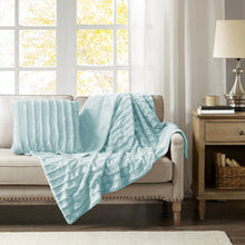 Load image into Gallery viewer, Madison Park Duke Faux Fur Squre Pillow - 20X20" MP30-5785 By Olliix