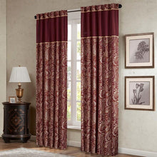 Load image into Gallery viewer, Madison Park Aubrey Jacquard Panel Pair -84" Panel MP40-2712 By Olliix