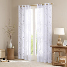 Load image into Gallery viewer, Madison Park Averil Sheer Bird Window Panel -63" Panel MP40-3007 By Olliix
