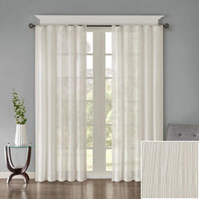 Load image into Gallery viewer, Madison Park Solid Crushed Window Panel Pair -42" X 84" MP40-4497 By Olliix