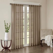 Load image into Gallery viewer, Madison Park Solid Crushed Window Panel Pair -42" X 84" MP40-4501 By Olliix