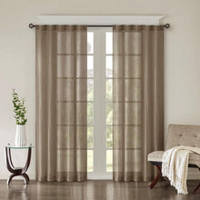 Load image into Gallery viewer, Madison Park Solid Crushed Window Panel Pair -42" X 84" MP40-4501 By Olliix