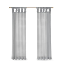 Load image into Gallery viewer, Madison Park Ceres Twist Tab Voile Sheer Window Pair - 50X63" MP40-6348