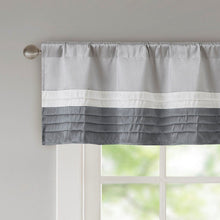 Load image into Gallery viewer, Madison Park Amherst Polyoni Pintuck Valance - 50X18" MP41-4377 By Olliix