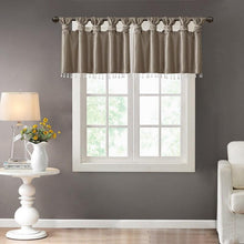 Load image into Gallery viewer, 100% Polyester Twisted Tab Valance With Beads -50X26" MP41-4452 By Olliix