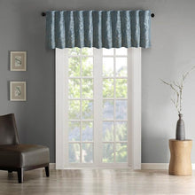 Load image into Gallery viewer, Madison Park Faux Silk Embroidered Window Valance -50X18" MP41-4571 By Olliix