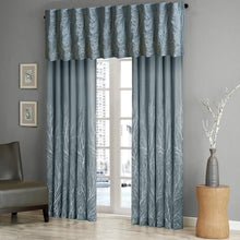 Load image into Gallery viewer, Madison Park Faux Silk Embroidered Window Valance -50X18" MP41-4571 By Olliix
