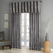 Load image into Gallery viewer, Madison Park Faux Silk Embroidered Window Valance -50X18" MP41-4573 By Olliix