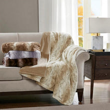 Load image into Gallery viewer, Madison Park Zuri Oversized Faux Fur Throw -60X70" MP50-4813 By Olliix
