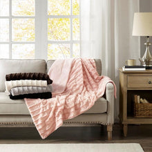 Load image into Gallery viewer, Madison Park Duke Long Fur Throw -50X60" MP50-4823 By Olliix