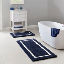 Load image into Gallery viewer, Madison Park Bittman Reversible High Pile Tufted Microfiber Bath Rug - 21X34" MP72-5663