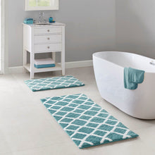 Load image into Gallery viewer, Madison Park Bittman Reversible High Pile Tufted Microfiber Bath Rug - 24X60" MP72-5668