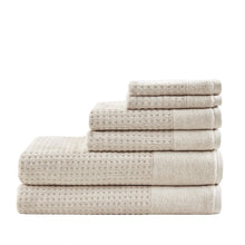 Load image into Gallery viewer, Madison Park Spa Waffle 6 Piece Waffle Cotton Jacquard Towels Set MP73-5914