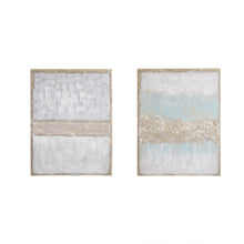 Load image into Gallery viewer, Madison Park Radiant Flatland 2 Piece Glitter Canvas Art Set Hand Embellished MP95C-0205