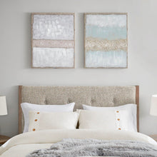 Load image into Gallery viewer, Madison Park Radiant Flatland 2 Piece Glitter Canvas Art Set Hand Embellished MP95C-0205