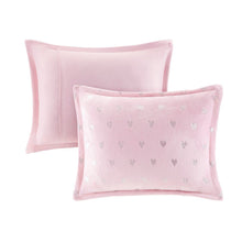 Load image into Gallery viewer, Mi Zone Rosalie Metallic Printed Plush Comforter Set - Full/Queen MZ10-0572