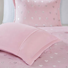 Load image into Gallery viewer, Mi Zone Rosalie Metallic Printed Plush Comforter Set - Full/Queen MZ10-0572