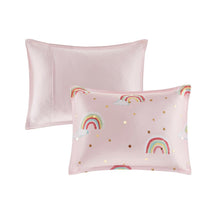 Load image into Gallery viewer, Mi Zone Kids Alicia Rainbow With Metallic Printed Stars Complete Bed And Sheet Set - Twin MZK10-170