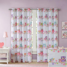 Load image into Gallery viewer, Mi Zone Kids Owl Printed Blackout Window Panel -50X84" MZK40-140 By Olliix