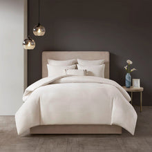 Load image into Gallery viewer, N Natori Hanae Cotton Blend Yarn Dyed 3 Piece Duvet Cover Set - King NS12-3246