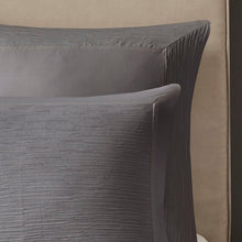 Load image into Gallery viewer, N Natori Hanae Cotton Blend Yarn Dyed 3 Piece Duvet Cover Set - Full/Queen NS12-3251