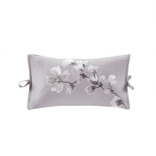 Load image into Gallery viewer, N Natori Sakura Blossom Embroidered Cotton Oblong Decorative Pillow - 12X20'' NS30-3259