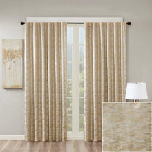 Load image into Gallery viewer, Cassius Jacquard Total Blackout Window Panel (50x108) - Gold SS40-0006 By Olliix