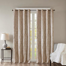 Load image into Gallery viewer, Mirage Knitted Jacquard Blackout Window Panel (50x108)- Champagne SS40-0015 By Olliix