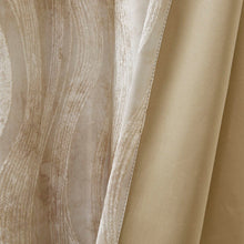 Load image into Gallery viewer, Sunsmart Victorio Printed Jacquard Grommet Top Total Blackout Curtain - 50X84" SS40-0090