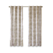 Load image into Gallery viewer, Sunsmart Victorio Printed Jacquard Grommet Top Total Blackout Curtain - 50X108" SS40-0092