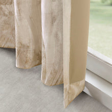 Load image into Gallery viewer, Sunsmart Victorio Printed Jacquard Grommet Top Total Blackout Curtain - 50X108" SS40-0092