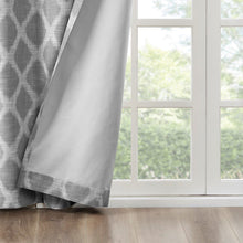 Load image into Gallery viewer, Sunsmart Blakesly Printed Ikat Blackout Patio Curtain - 100X84" SS40-0111