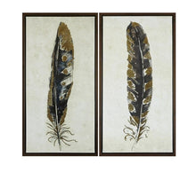 Load image into Gallery viewer, Urban Habitat Printed Canvas With Gold Foil 2 Piece Set UH95C-0002 By Olliix