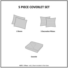 Load image into Gallery viewer, Urban Habitat Kids Lola Cotton Reversible Coverlet Set - Twin UHK13-0102