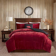 Load image into Gallery viewer, Woolrich Plush To Sherpa Down Alternative Comforter Set -King WR10-2066 By Olliix