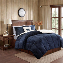 Load image into Gallery viewer, Woolrich Alton Plush To Sherpa Down Alternative Comforter Set - Full/Queen WR10-2414
