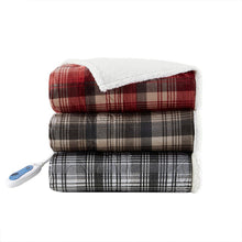 Load image into Gallery viewer, Woolrich Tasha Oversized Mink To Berber Heated Throw - 60X70" WR54-1894